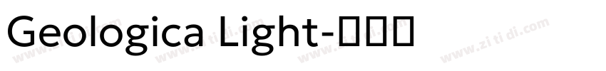 Geologica Light字体转换